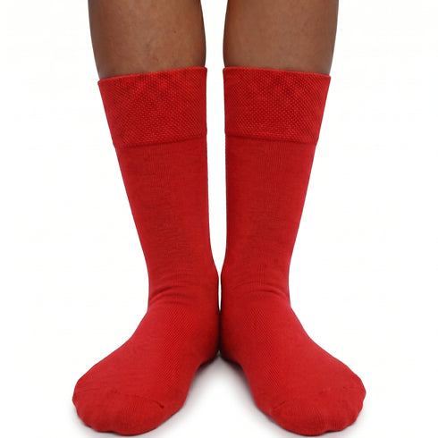 Κάλτσες Dimi Socks Medical Χωρίς Λάστιχο ΚΟΚΚΙΝΕΣ (95% βαμβάκι)