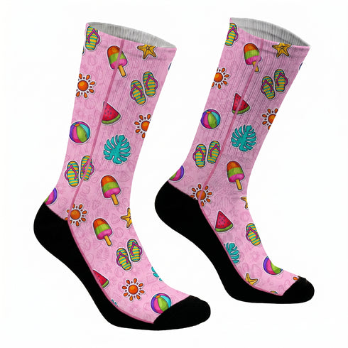 Κάλτσες #doyoudaresocks Digital Printed SuperSport Summer Staff (code 70122)