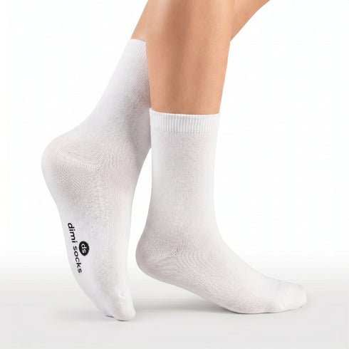 Κάλτσες Dimi Socks πετσετέ εσωτερικό Βαμβακερές 95% ΛΕΥΚΕΣ