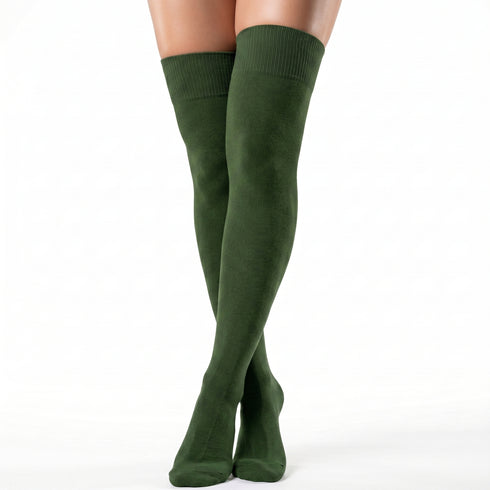 Dimi Socks over the knee Khaki (95% cotton)