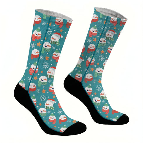 Κάλτσες #doyoudaresocks Digital Printed SuperSport Christmas Snowman (code 70072)