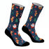 Κάλτσες #doyoudaresocks Digital Printed SuperSport Christmas Santa Claus (code 70069)