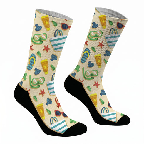 Κάλτσες #doyoudaresocks Digital Printed SuperSport Beach Equipment (code 70137)