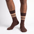 Dimi Socks Men's Striped Cotton 95% BROWN
