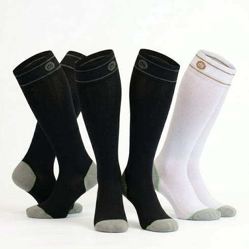 Κάλτσες Dimi Socks διαβαθμισμένης συμπίεσης comfort® 3.0 (2 Μαύρα- 1 Λευκό)