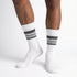 Dimi Socks Men's Striped Cotton 95% WHITE