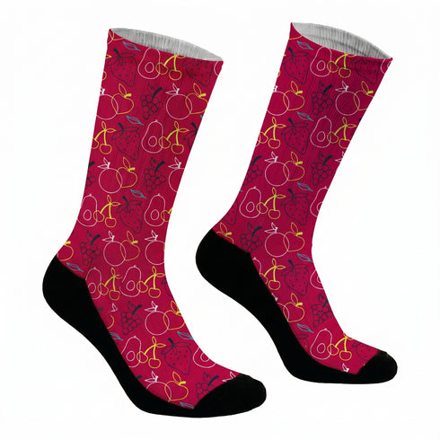 Κάλτσες #doyoudaresocks Digital Printed SuperSport Neon Fruits (code 70025)