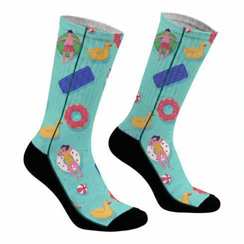 Κάλτσες #doyoudaresocks Digital Printed SuperSport Beach Relaxation (code 70138)