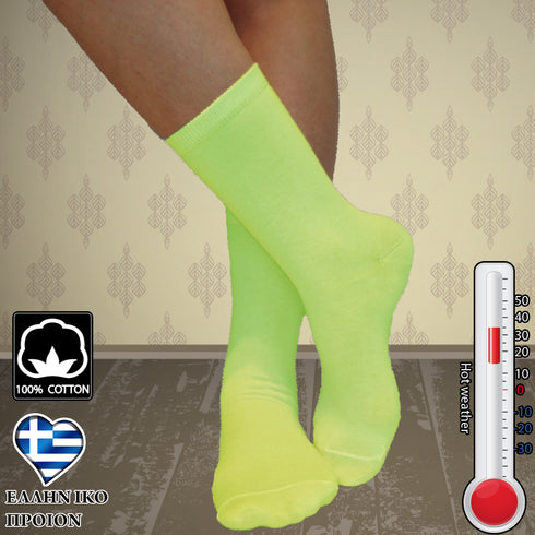 Κάλτσες Dimi Socks Γυναικείες 95% Βαμβακερές Λεπτές ΛΑΙΜ