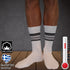 Κάλτσα Dimi Socks Ανδρική Ρίγες Βαμβακερή 95% ΛΕΥΚΕΣ