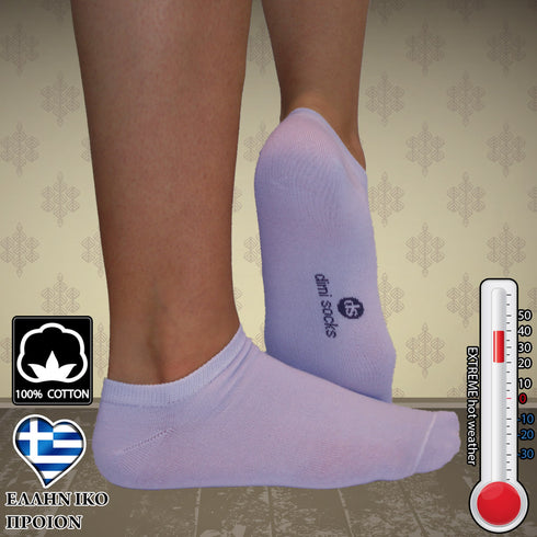 Κάλτσες Dimi Socks σοσόνια πολύ λεπτά ΛΙΛΑ (3 ζεύγη)