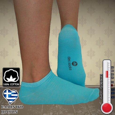 Dimi Socken sehr dünn TÜRKIS (3 Paar)