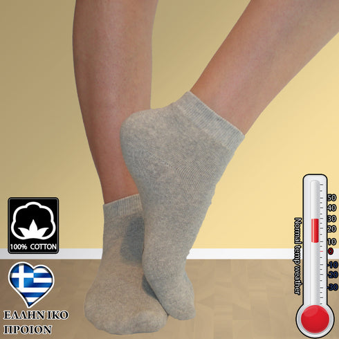 Κάλτσες Dimi Socks Καθημερινές πετσετέ (95% βαμβάκι) ΓΚΡΙ