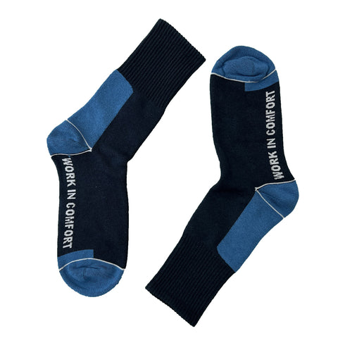 Κάλτσες Εργασίας Ενισχυμένες Dimi Socks ΜΠΛΕ Βαμβακερές