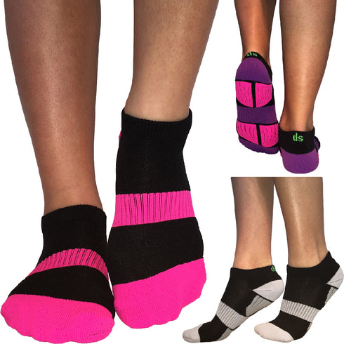 Κάλτσα Dimi Socks Run 3.0® (Μωβ-Γκρι-Φούξια)