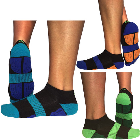 Κάλτσα Dimi Socks Run 3.0® (Γαλάζιο-Πορτοκαλί-Λαχανί)