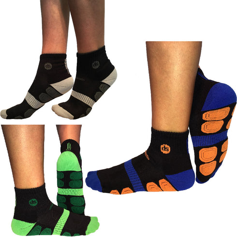Κάλτσα Dimi Socks Endurance 3.0® (Λαχανί-Γκρι-Πορτοκαλί)