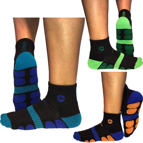 Κάλτσα Dimi Socks Endurance 3.0® (Γαλάζιο-Πορτοκαλί-Λαχανί)
