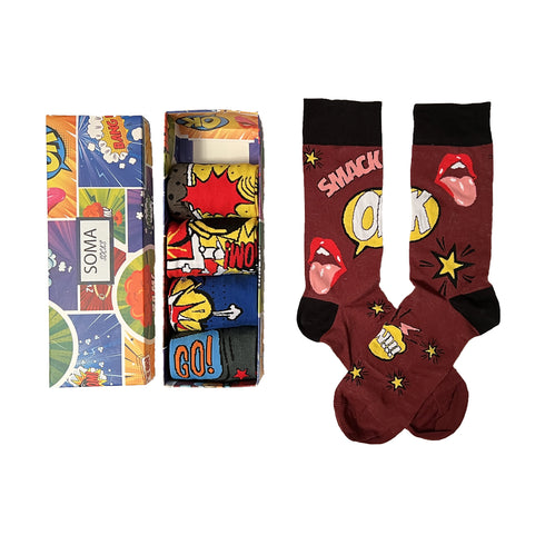 Κάλτσες Comic Λεπτές 4+1 ΔΩΡΟ (code 9002)