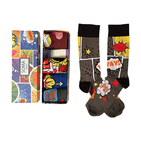 Κάλτσες Comic Λεπτές 4+1 ΔΩΡΟ (code 9002)