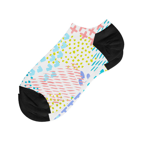 Socken #doyoudaresocks Digital gedruckte Low-Cut-Sommerzeichnung (Code 50089)