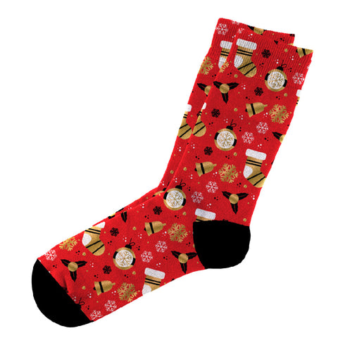 Κάλτσες #doyoudaresocks Digital Printed Casual Christmas Bells (code 60044)