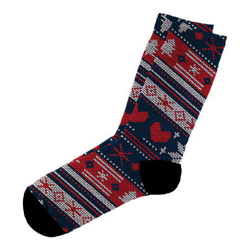 Κάλτσες #doyoudaresocks Digital Printed Casual Christmas Knitted Style (code 60055)