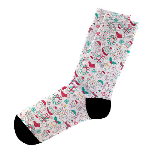 Κάλτσες #doyoudaresocks Digital Printed Casual Christmas Mood (code 60060)