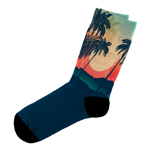 Socken #doyoudaresocks Digitaldruck Casual Summer Palms & Sun (Code 60087)