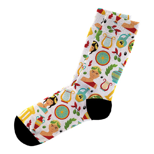 Κάλτσες #doyoudaresocks Digital Printed Casual Greek Mythology (code 60105)