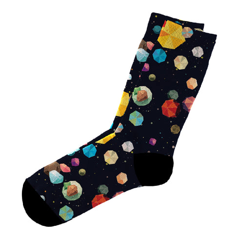 Κάλτσες #doyoudaresocks Digital Printed Casual Asteroids (code 60107)