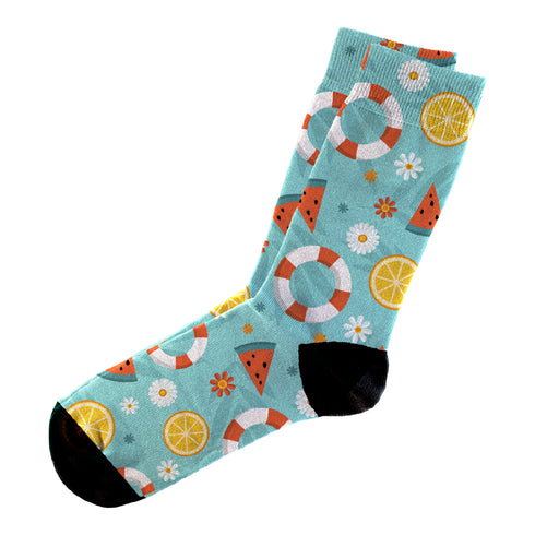 Κάλτσες #doyoudaresocks Digital Printed Casual Lemon & Watermelon (code 60113)