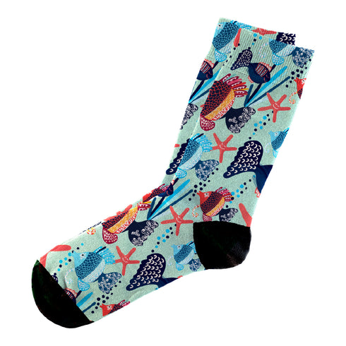 Κάλτσες #doyoudaresocks Digital Printed Casual Ocean Fish (code 60117)