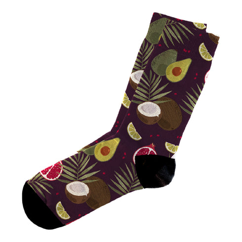 Κάλτσες #doyoudaresocks Digital Printed Casual Tropical Fruits (code 60122)
