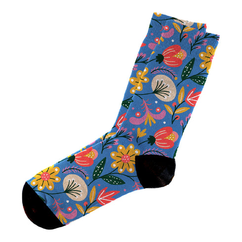 Κάλτσες #doyoudaresocks Digital Printed Casual Flowers (code 60139)