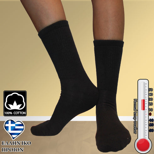 Κάλτσες Dimi Socks Αθλητικές (basket,volley,tennis) mono ΜΑΥΡΕΣ