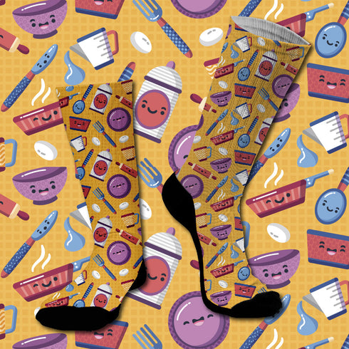 Κάλτσες #doyoudaresocks Digital Printed SuperSport Cooking Stuff (code 70010)