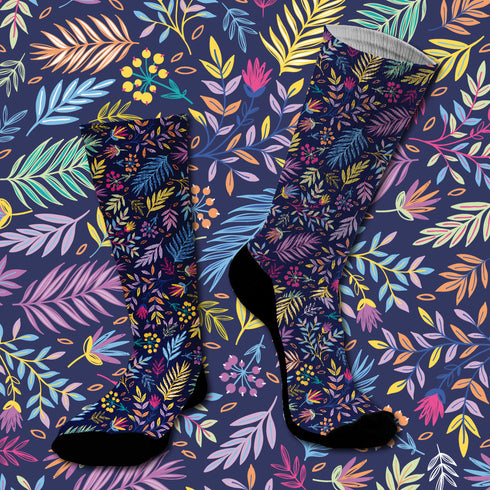 Κάλτσες #doyoudaresocks Digital Printed SuperSport Floral (code 70015)