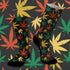 Κάλτσες #doyoudaresocks Digital Printed SuperSport Cannabis Leafs (code 70016)