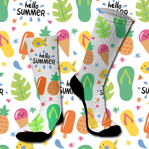 Κάλτσες #doyoudaresocks Digital Printed SuperSport Hello Summer (code 70017)