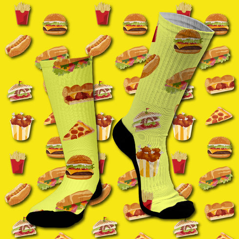 Κάλτσες #doyoudaresocks Digital Printed SuperSport Junk Foods (code 70018)