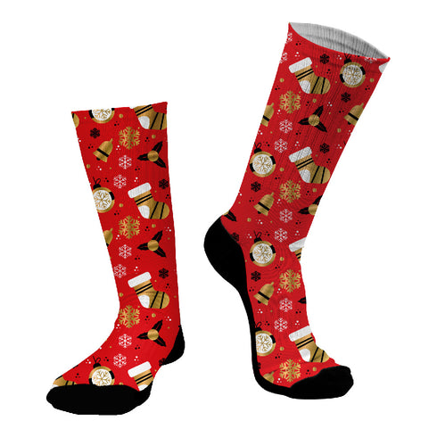 Κάλτσες #doyoudaresocks Digital Printed SuperSport Christmas Bells (code 70055)