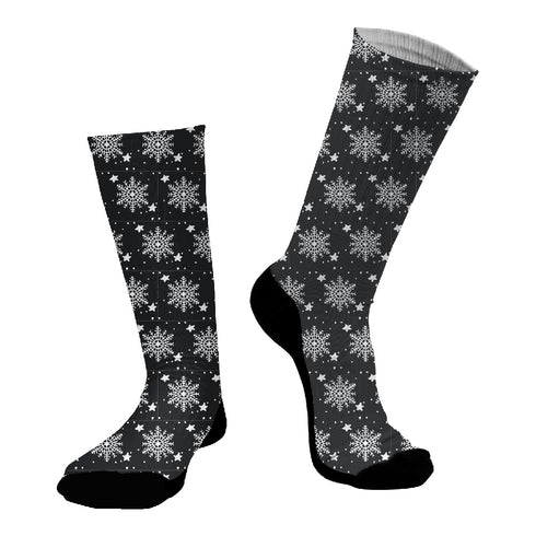 Κάλτσες #doyoudaresocks Digital Printed SuperSport Christmas Snowflakes (code 70065)