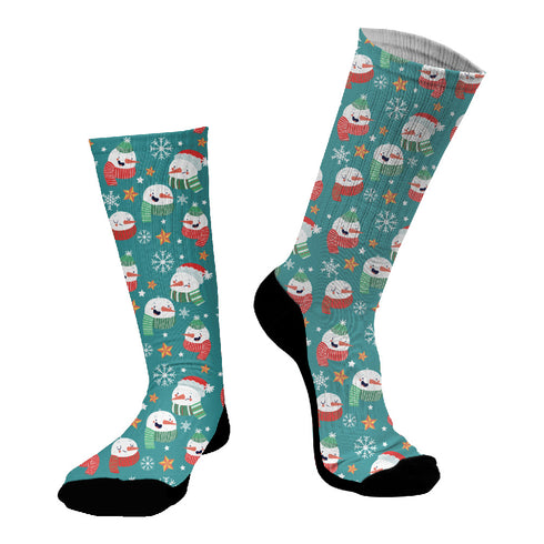 Κάλτσες #doyoudaresocks Digital Printed SuperSport Christmas Snowman (code 70072)