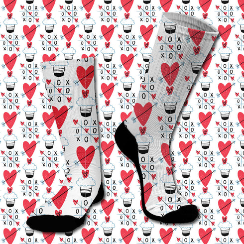 Socken #doyoudaresocks Digital bedruckte SuperSport Love XoX (Code 70090)