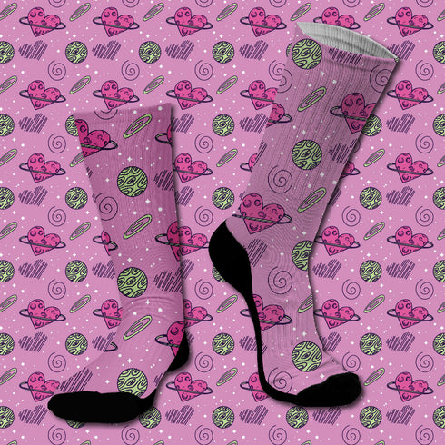 Κάλτσες #doyoudaresocks Digital Printed SuperSport Love Universe (code 70091)