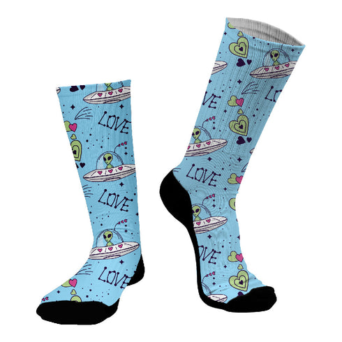 Κάλτσες #doyoudaresocks Digital Printed SuperSport Aliens Of Love (code 70092)