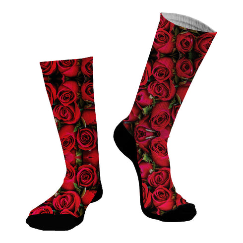 Socken #doyoudaresocks Digital bedruckte SuperSport Red Roses (Code 70096)