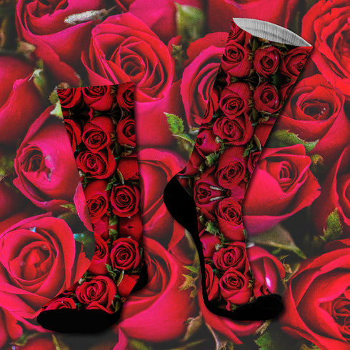 Socken #doyoudaresocks Digital bedruckte SuperSport Red Roses (Code 70096)