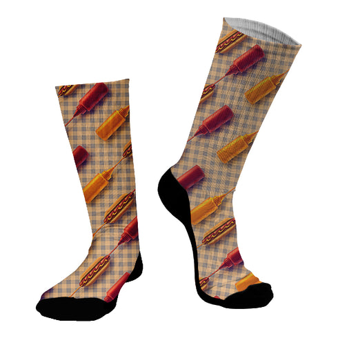 Κάλτσες #doyoudaresocks Digital Printed SuperSport Hot Dogs (code 70102)
